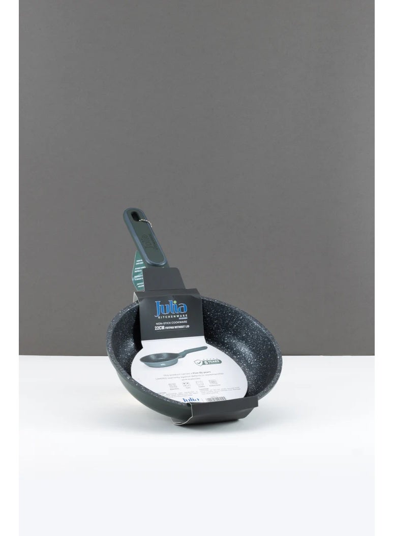 Julia Elite Pro Frypan 22cm - Green - Black Granite Non-Stick - Induction Ready - Image 2